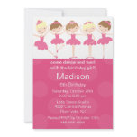 Ballerina Dance Birthday Invitation