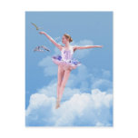 Ballerina Dancing in the Clouds Postcard