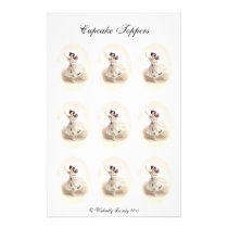 Ballerina Fairy Cupcake Toppers stationery