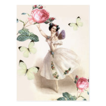 Ballerina Fairy Postcard