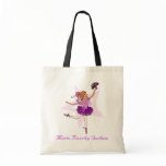 Ballerina girl "add your name" purple ballet bag