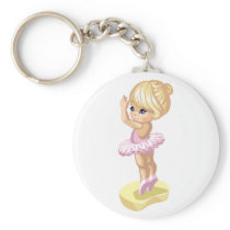 Ballerina Girl Keychain