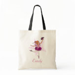 Ballerina girl "name" pink ballet bag