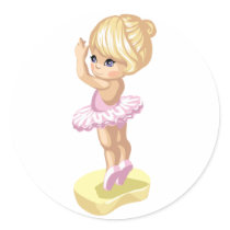 Ballerina Girl Sticker