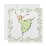 Ballerina Grace Dance Party Invite invitations
