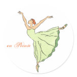 Ballerina Grace en Pointe Stickers