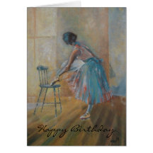 Ballerina Happy Birthday Card