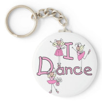 Ballerina I Dance T-shirts and Gifts Key Chain