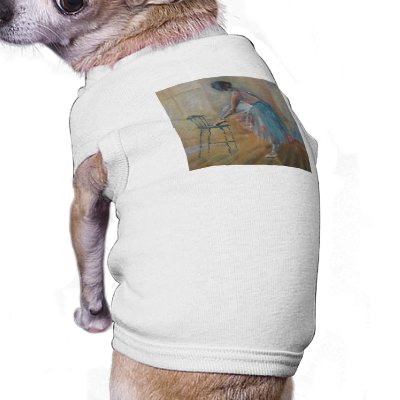 Ballerina in Watercolour Animal Tee Shirt by terrydonnellyuk