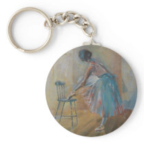 Ballerina in Watercolour Key Chain