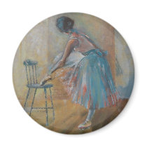 Ballerina in Watercolour Magnet