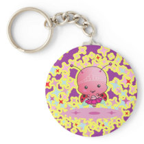Ballerina Ladybug Keychain