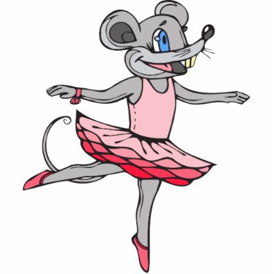 Ballerina Mouse Photo Cutout by sagart1952
