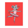Ballerina Mouse Postcard