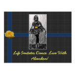 Ballerina Postcard Blk