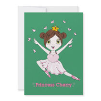 Ballerina Princess Cherry™ Invitation