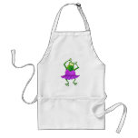 Ballerina Purple Tutu Dancing Frog Apron