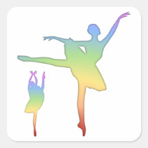 Ballerina - Rainbow 2 Sticker