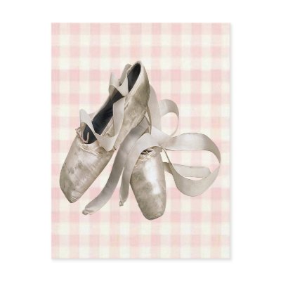 Ballerina Shoes Post Card by danceweartshirts
