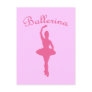 Ballerina Silhouette Post Cards