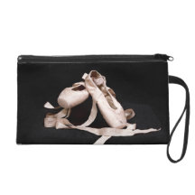 Ballerina Slippers Dance Wristlet Bag