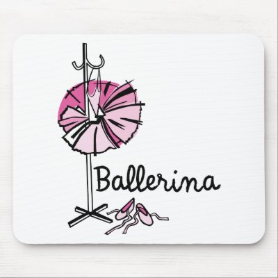 Ballerina Slippers Mouse Pad - Pink by justdahl