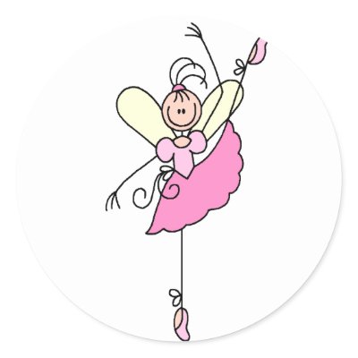 Ballerina Stick Figure Sticker by stick_figures