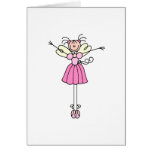Ballerina Stick Figure Two Card
