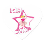 Ballerina Heart Stickers