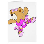 Ballerina Teddy Bear Greeting Cards