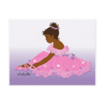 ballerina with signature postcard