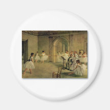 Ballerinas By Edgar Degas Magnet