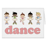 Ballerinas Dance Card