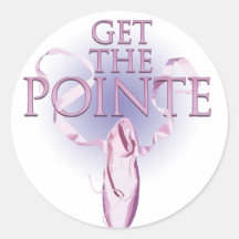 Ballerinas Get the Pointe Sticker