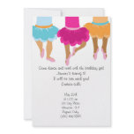 Ballet African American Girls Invitation