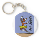 ballet agility dog key chain