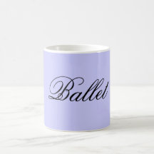 Ballet blue mug