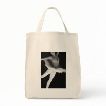 Ballet - Dance - Ballerina 9 - Black & White Tote Bag