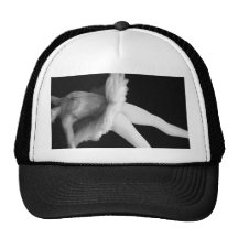 Ballet - Dance - Ballerina 9 - Black & White Trucker Hat