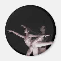 Ballet - Dance Partners 2 - Red Fridge Magnets