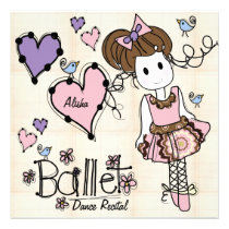 Ballet Dance Recital Invitation invitations