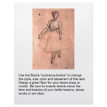 Ballet dancer art pretty ballerina sketch by Degas Flyers