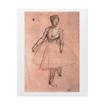 Ballet dancer art pretty ballerina sketch by Degas Full Color Flyer by TimelessPaintings