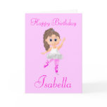 Ballet Dancer Birthday Card