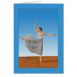 Ballet Dancer Blank Greeting Card