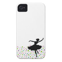 Ballet Dancer Dancing amongst the stars - white Case-Mate iPhone 4 Case