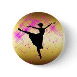 BALLET DANCER SILHOUETTE buttons