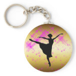 BALLET DANCER SILHOUETTE KEYCHAINS