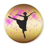 BALLET DANCER SILHOUETTE magnets