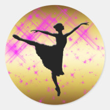 BALLET DANCER SILHOUETTE STICKER
